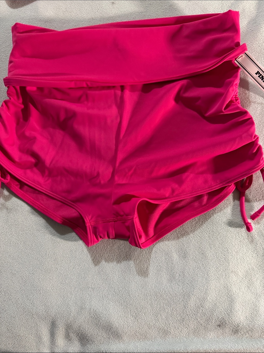 PINK Victoria's Secret Bright Pink Swim Set L - Picture 5 of 13